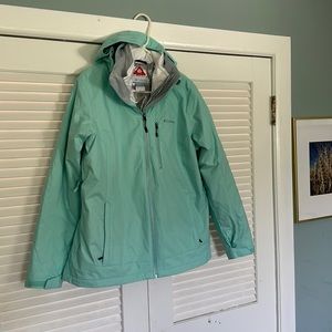 Columbia Interchange nwot aqua blue winter coat sz L
